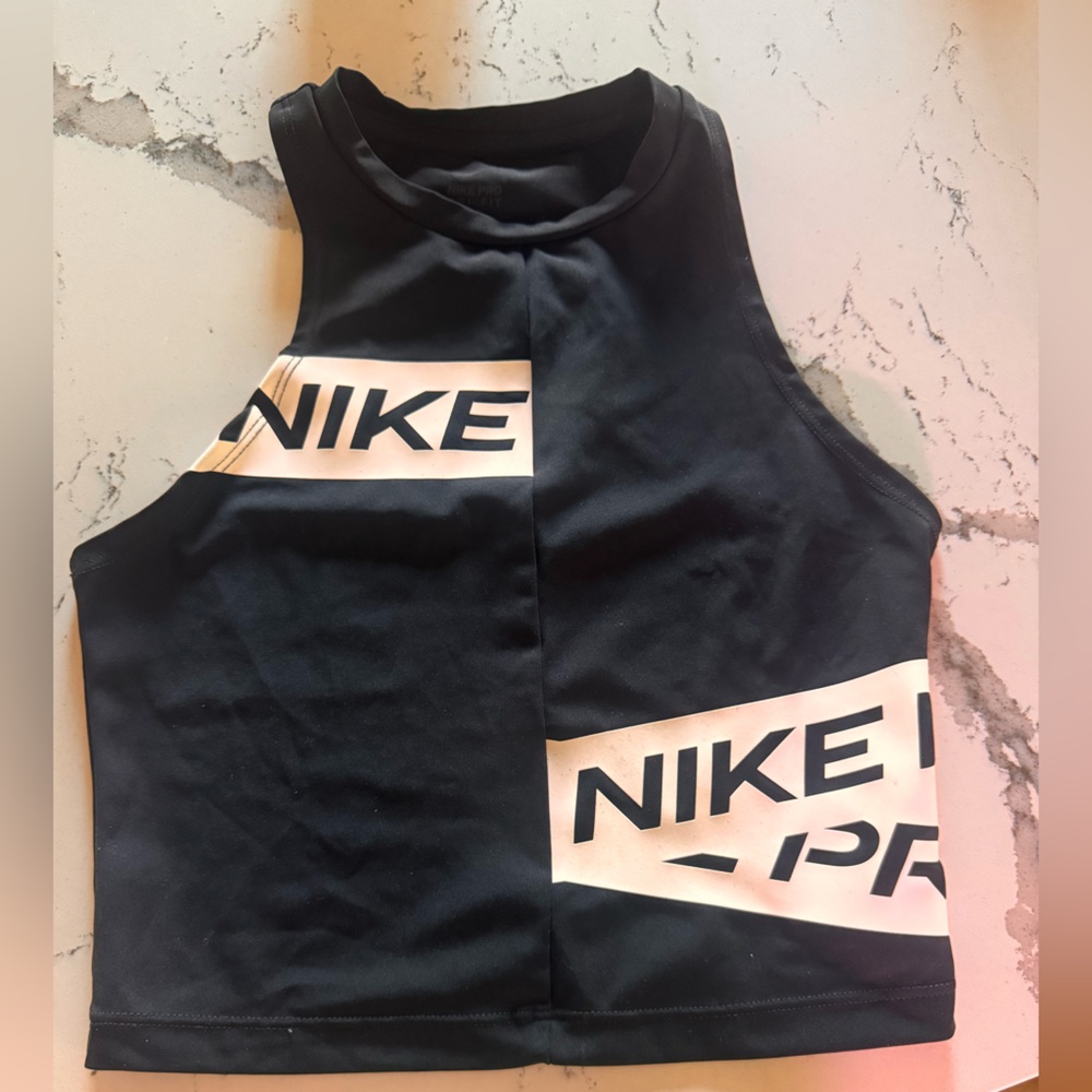 Like NEW Nike Pro Dri-FIT Black Workout Top